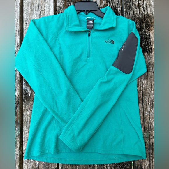The North Face FlashDry 1/4 Zip Stretch Fleece Pullover Womens Jacket Medium - Picture 3 of 7